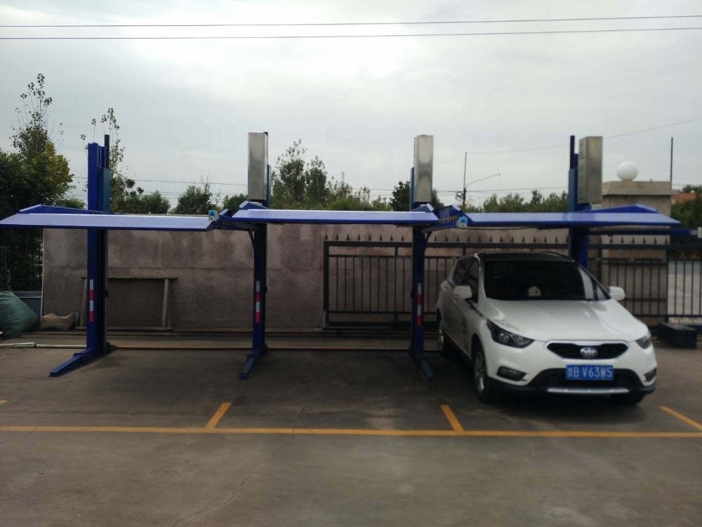 TPP106 car vehicle double 2 level mechanical parking lift car stacker 2 post parking lift