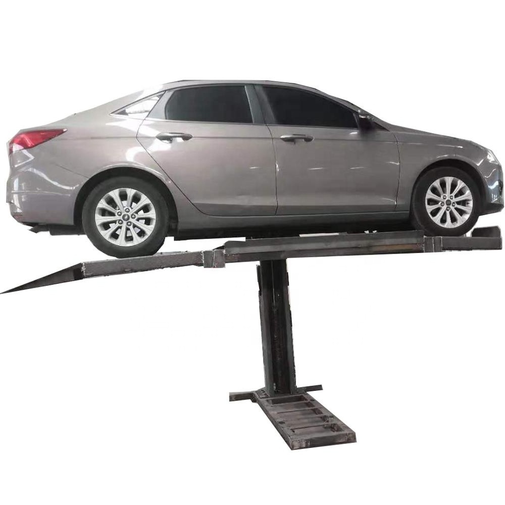 Popular 2 level single post car lift vertical parking hoist for car parking barrier with ce