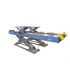 Vehicle Factory 5500kg 12100lbs underground type hydraulic scissor car lift automotive scissor lift for alignment