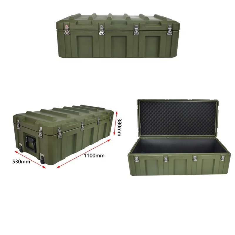 Factory Supplied  Customized Eva Foam Hard Plastic Rotomolding Case With Lock