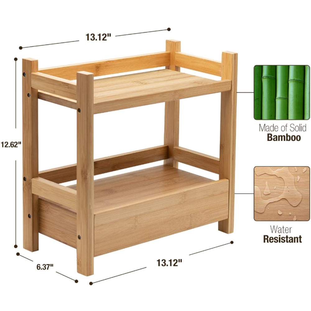 Multi-Purpose Storage High  High quality double storage shelf can be customized for Skincare Toiletries Desktop  Household Items