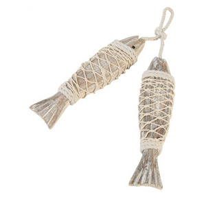 Hotsale Vintage Unfinished Home Decoration Wooden Fish