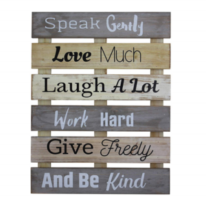 Vintage Rustic Farmhouse Wall Home Decor Inspirational Motivational Sign Decor