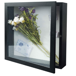 High quality 11x11 Shadow Box Picture Frame Front Opening Black Shadow Box Shadowbox Picture Frame