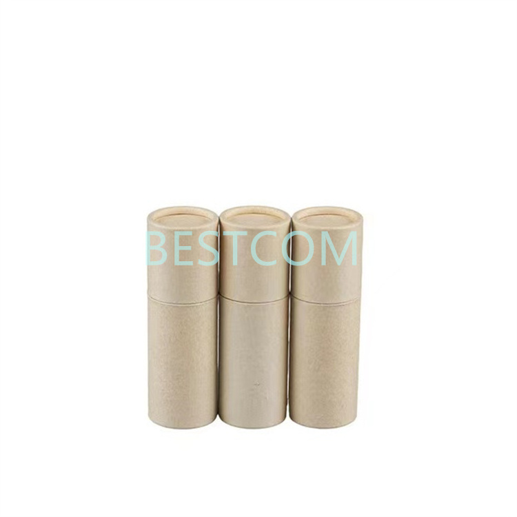 Custom logo candle perfume coffe tea can  kraft packaging cosmetic deodorant stick empty bath bomb toilet paper barrel tube