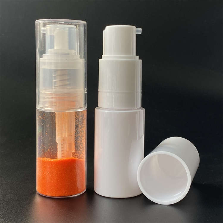 35ml Multi-spray Hairdressing Powder Bottle PET Body powder Pump Sealer Hot Stamping Surface for Cosmetics