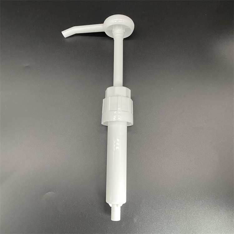 Plastic White PP coffee syrup pump dosage 30cc  food dispenser pump for 5 gallon bucket 38/415 for 1 gallon bottle