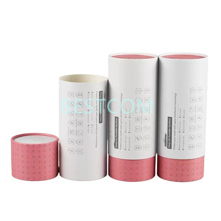 tea cardboard box packaging paper tube container matte tea round box paper tube cylinder packaging