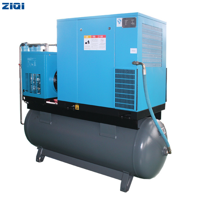 stationary industrial 7.5kw 5hp 380v 50hz star-delta starter screw air compressor machine for laser cutting