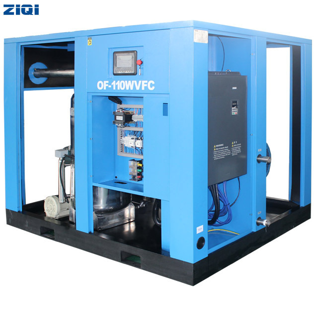 good performance 110kw Frequency conversion oil free air cooled compressor for printing industry