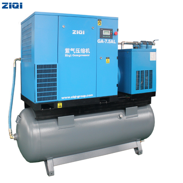 stationary industrial 7.5kw 5hp 380v 50hz star-delta starter screw air compressor machine for laser cutting