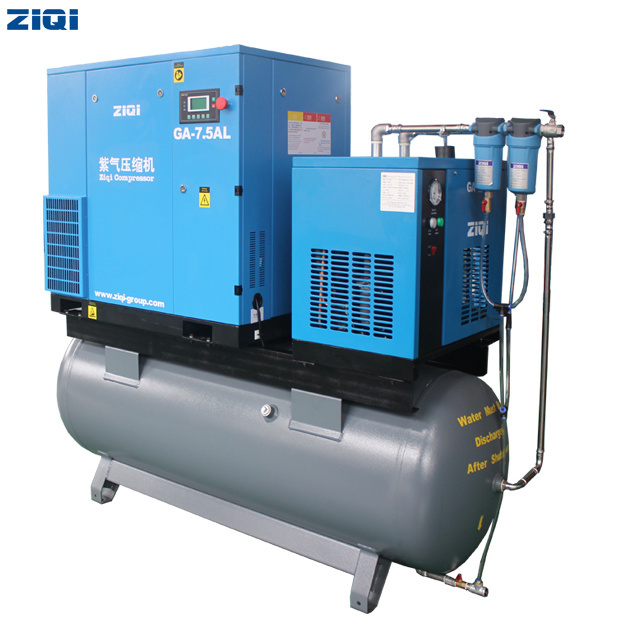 stationary industrial 7.5kw 5hp 380v 50hz star-delta starter screw air compressor machine for laser cutting