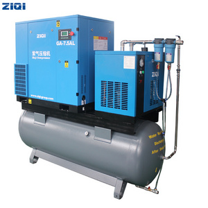 stationary industrial 7.5kw 5hp 380v 50hz star-delta starter screw air compressor machine for laser cutting