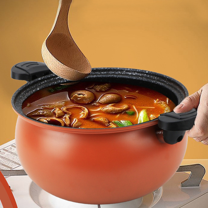 Multi-function Soup Pot Kitchenware Large Capacity Stew Pot Low Pressure Micro Pressure Soup Pot