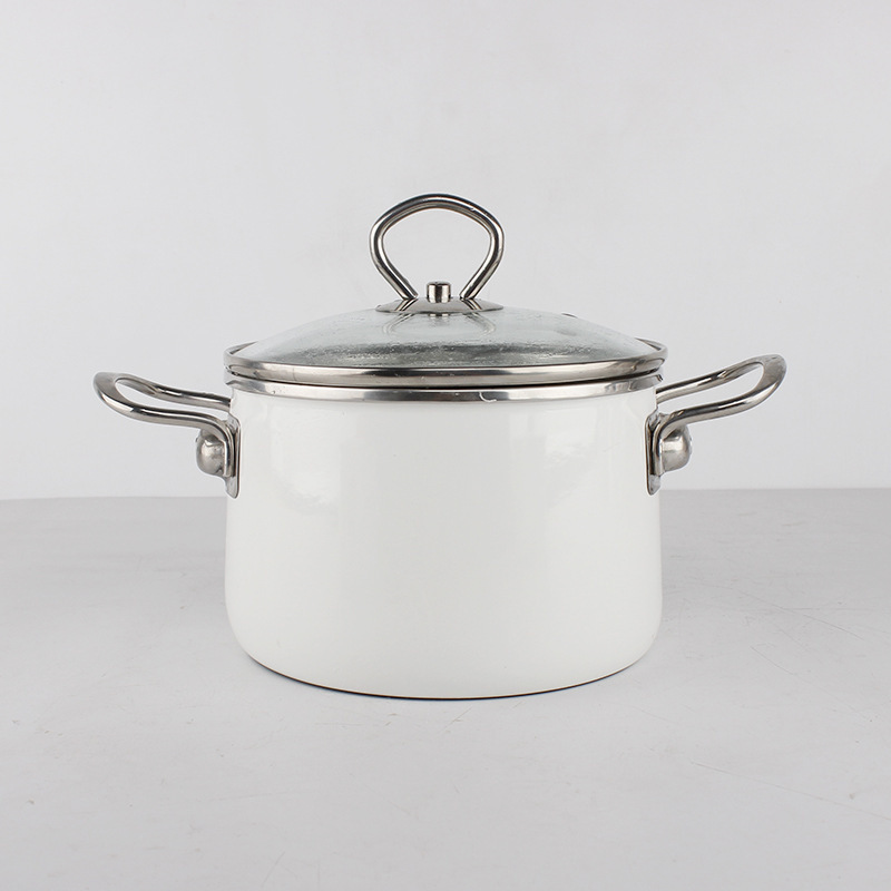 Enamel Cookware Soup Pots Nonstick Casserole High Temperature Resistance Soup Pot With Lid