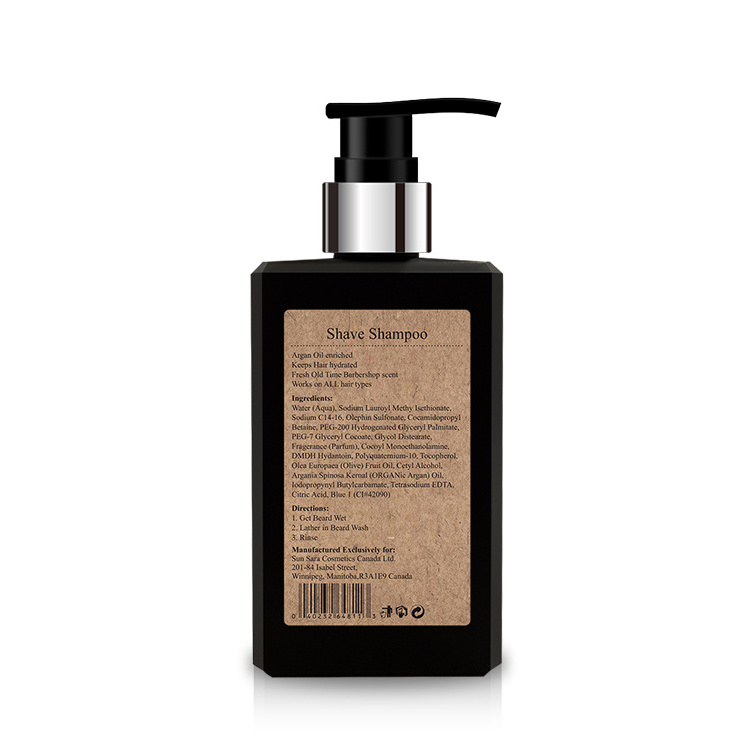 Private Label Men Beard Shampoo Supplier Manufacturer The Beard Wash Shampoo