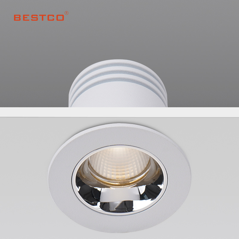 ceiling high quality cri90 anti glare cut out 40mm COB mini spot lights adjustable round recessed 6w led downlight