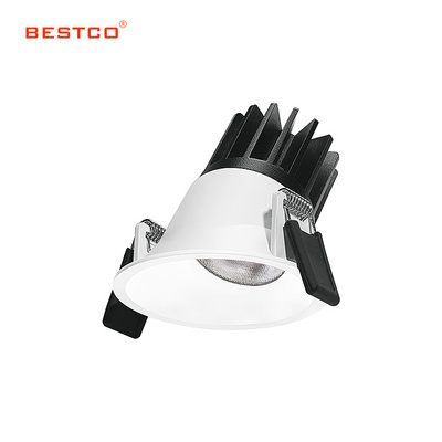 Modern Recessed Lighting 15W LED Downlight Die-cast Aluminum Anti-glare COB Ceiling Light Bedroom Ceiling Spotlights