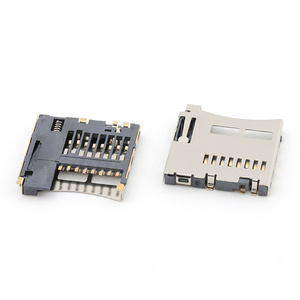 TF Card Connector 8Pin Normal Open Type Push T-Flash Card Connector