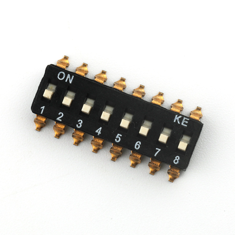 2.54mm pitch 2P 6P 8P 10P 12P SMT SMD Type Slide Dip Switch