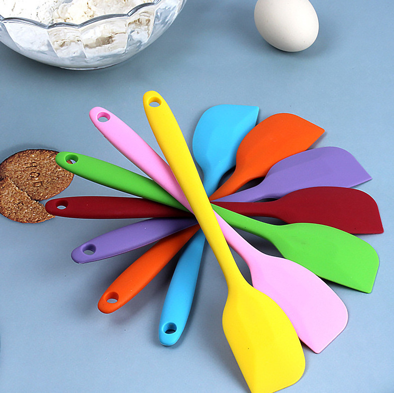 Food Grade Cooking Pastry Butter Cream Stirring Spatula High-Temperature Resistant  Silicone Scraper Baking Tool