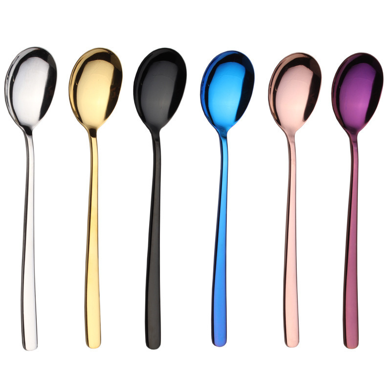 Korean Style Colored Stainless Steel 304 Spoons and soup spoon