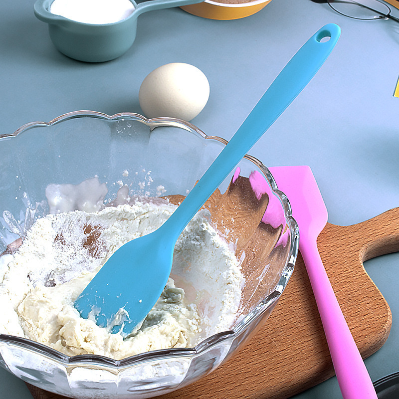 Food Grade Cooking Pastry Butter Cream Stirring Spatula High-Temperature Resistant  Silicone Scraper Baking Tool