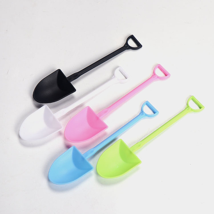 Hot Sale Colorful Disposable Mini Plastic Cake Spoon Eco Ice Cream Scoop Shovel Baking Dessert Pastry Spoons