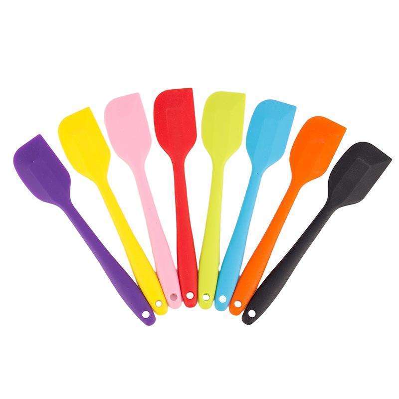 Food Grade Cooking Pastry Butter Cream Stirring Spatula High-Temperature Resistant  Silicone Scraper Baking Tool