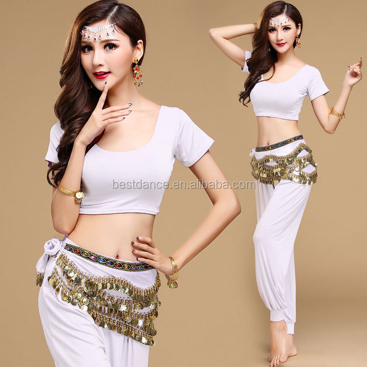 BestDance Sexy Arab Tribal Belly Dance Costume Top and Pant Set Bollywood Yoga Costume Wear