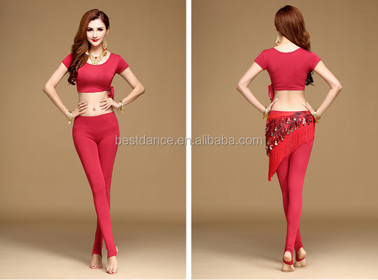 BestDance Sexy Arab Belly Dance Dancing Top & Pants Set Bollywood Harem Dancing Costume