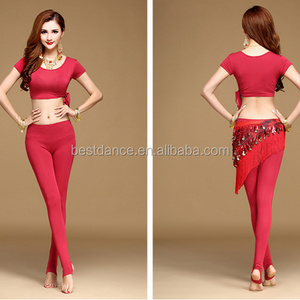 BestDance Sexy Arab Belly Dance Dancing Top & Pants Set Bollywood Harem Dancing Costume