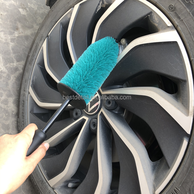 Auto Detailing Cleaning Barrel Car Wheel Brush