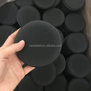 High Quality Dense Black Wholesale Car Care Products Auto Detailing Polishing Sponge Pad Round Foam Wax Applicator