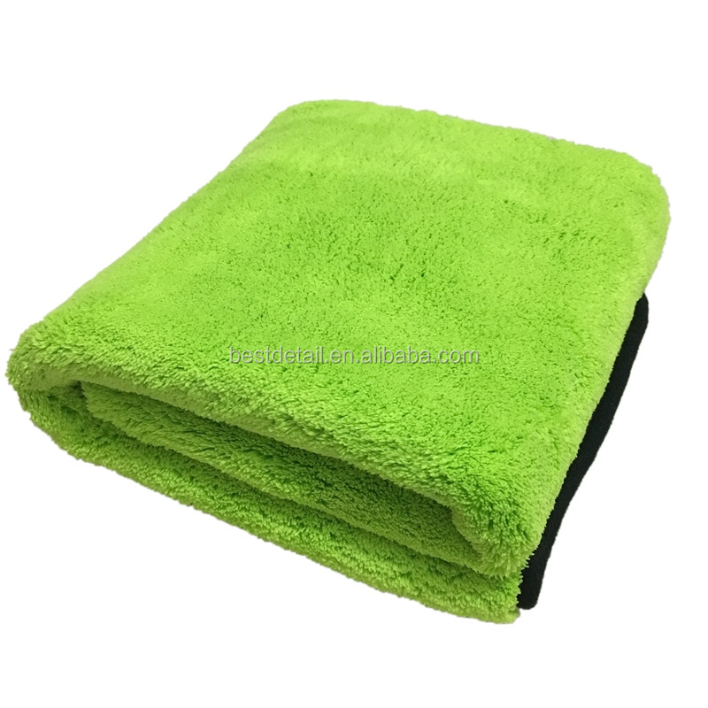 60x90 cm 900 GSM Coral Fleece Large Plush Thick Soft Microfiber Car Drying Towel for Auto Detailing Buffing Cleaning , 24x36