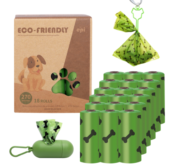 Custom Logo Compostable Scented Biodegradable Disposable Extra Thick Strong Garbage Trash Bag Pet Waste Disposal Dog Poop Bag