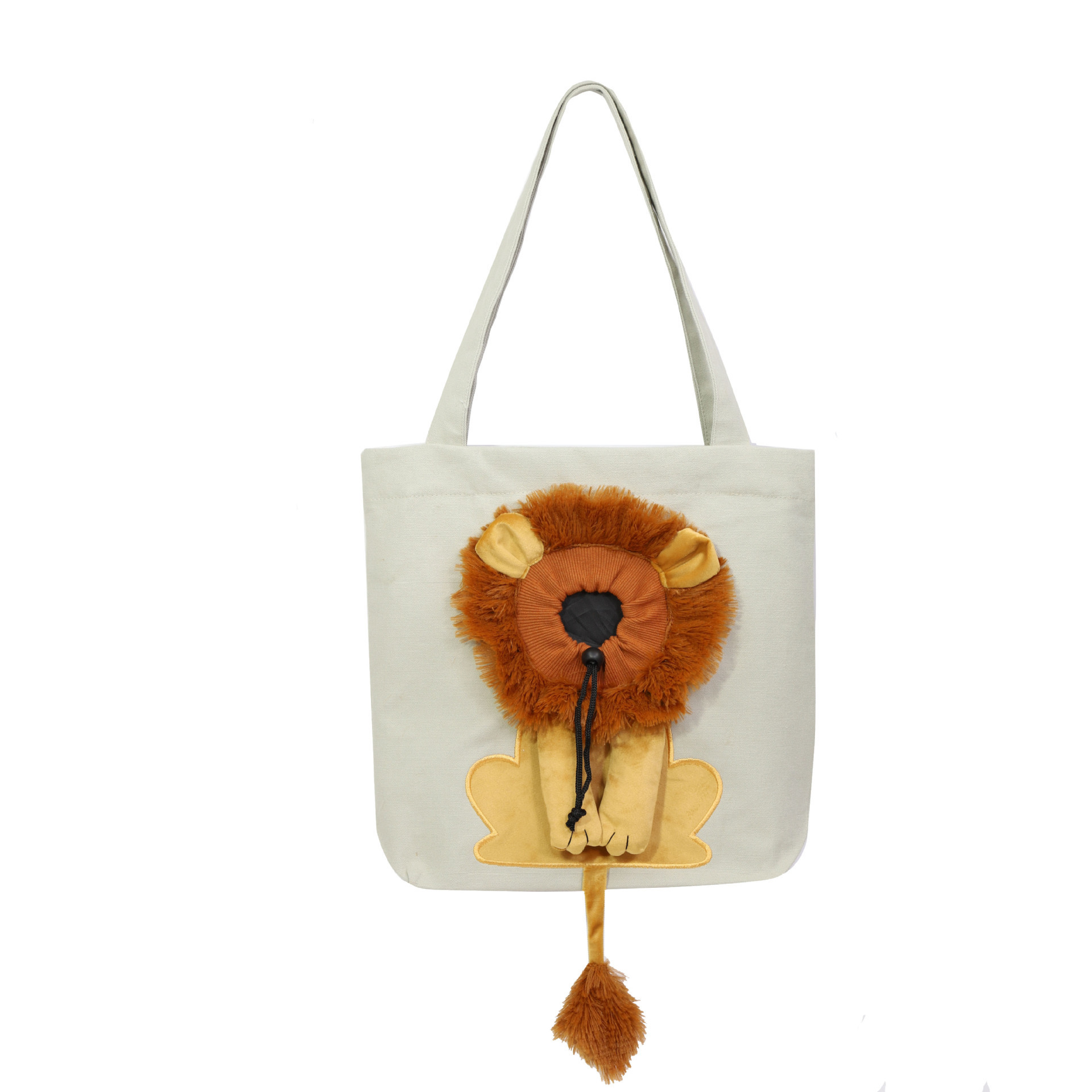 Small Lion Style Outcrop Shoulder Bag Cute Pet Carrier Go Out Tote Bag Puppy Small Animals Pet Bag For Cats