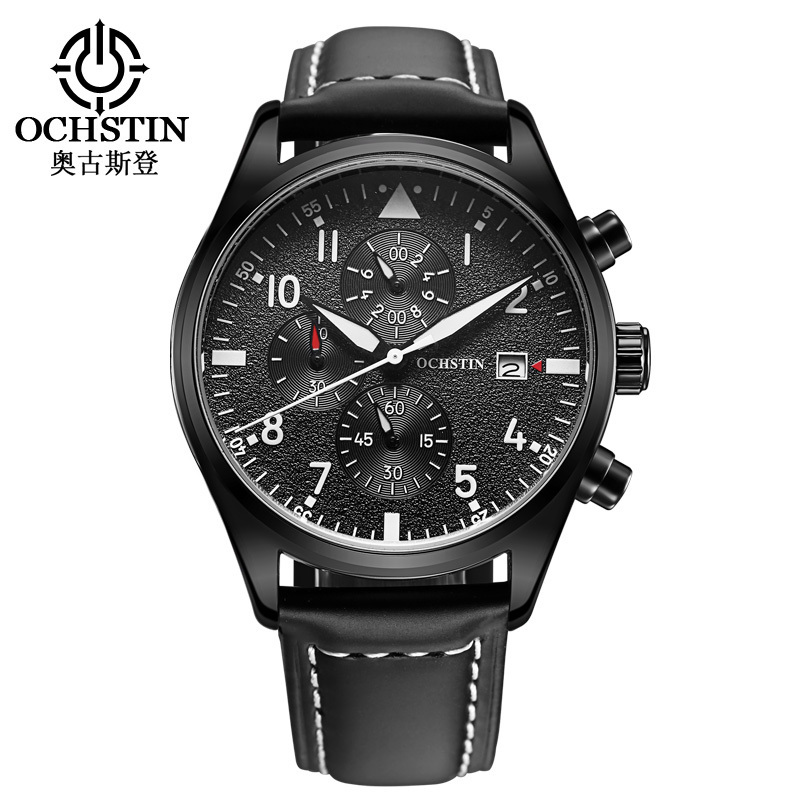 OCHSTIN 6043B TOP Selling Waterproof Men's Sport Pilot Watch Multi Functional Chrono Watch