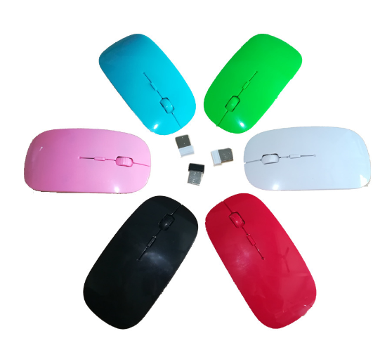 Mini Wireless Mouse Ergonomic 4 Buttons BT Mouse 2.4GHz Optical Laptop Mouse AA battery Not-rechargeable  With USB Receiver