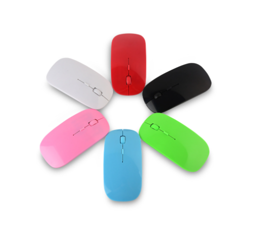 Mini Wireless Mouse Ergonomic 4 Buttons BT Mouse 2.4GHz Optical Laptop Mouse AA battery Not-rechargeable  With USB Receiver