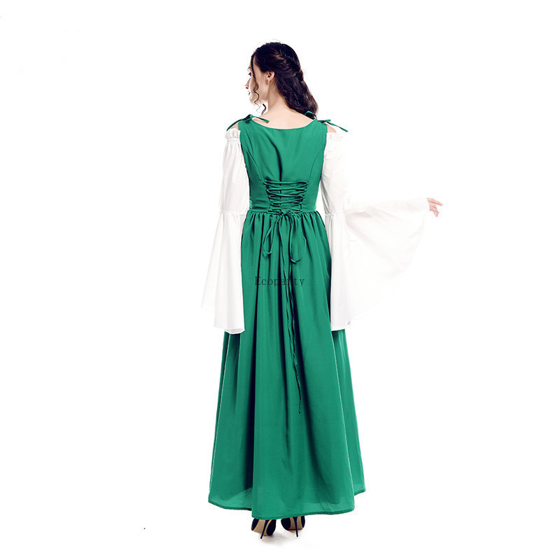 Ecoparty renaissance dress women medieval dress halloween costume for women