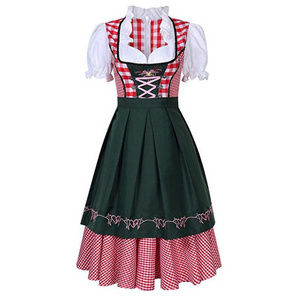 Bavarian Beer Girl Costumes Traditional Women's Oktober Fest Dress Adult Beer Costume