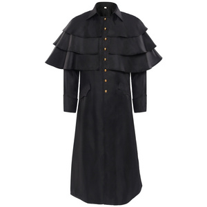 medieval Priest Costume Catholic Church Religious Roman Pope Pastor Father Costumes Mass Missionary Robe Clergy Cassock