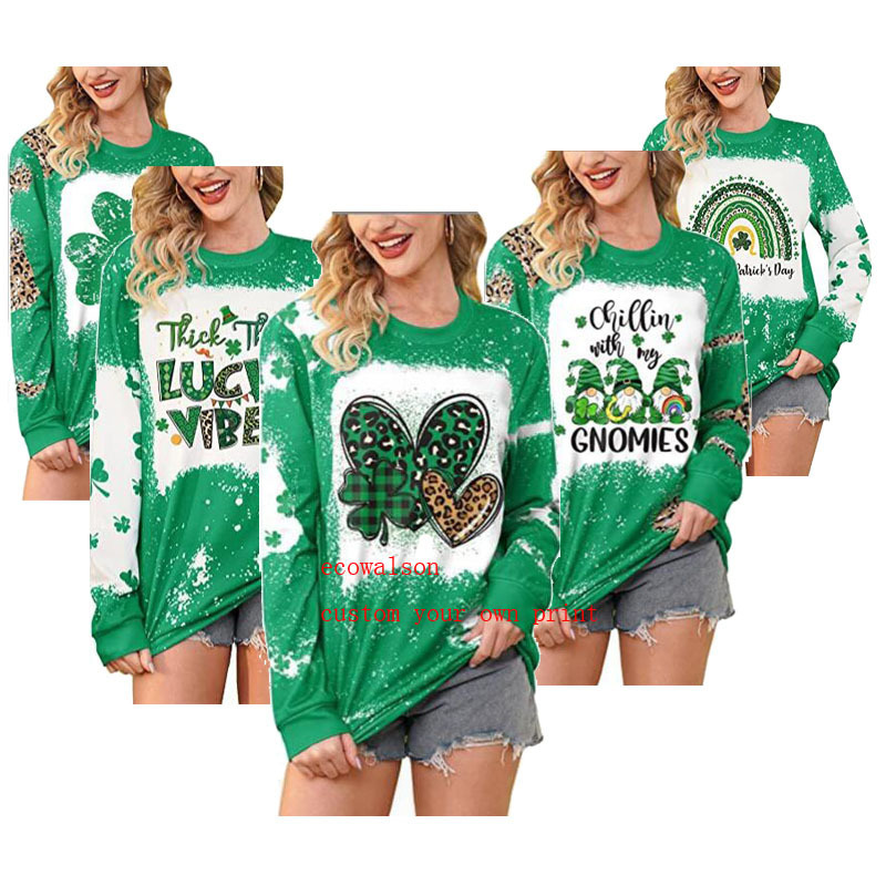 Ecowalson Hip Hop Classic  Pullovers 3D Print Cool St. Patrick's Day Hoodie Sweatshirts Top Novelty St. Patrick's Day 3D Hoodies