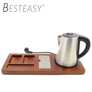 Hotel travel spare parts tea maker portable water boiler home appliances stocks tray electric kettle price