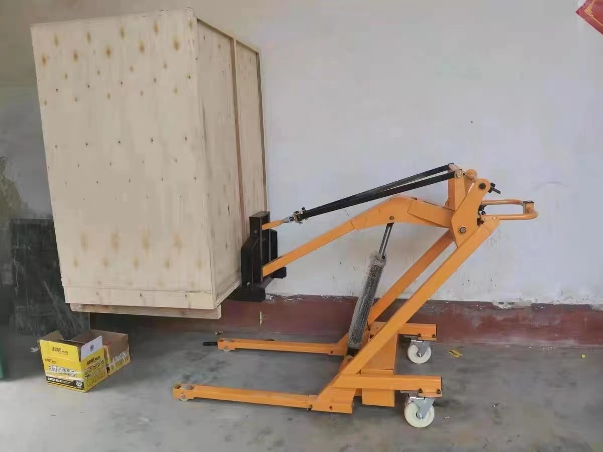 Portable electric forklift 500 kg oil drum handling truck Electric lifting and unloading truck