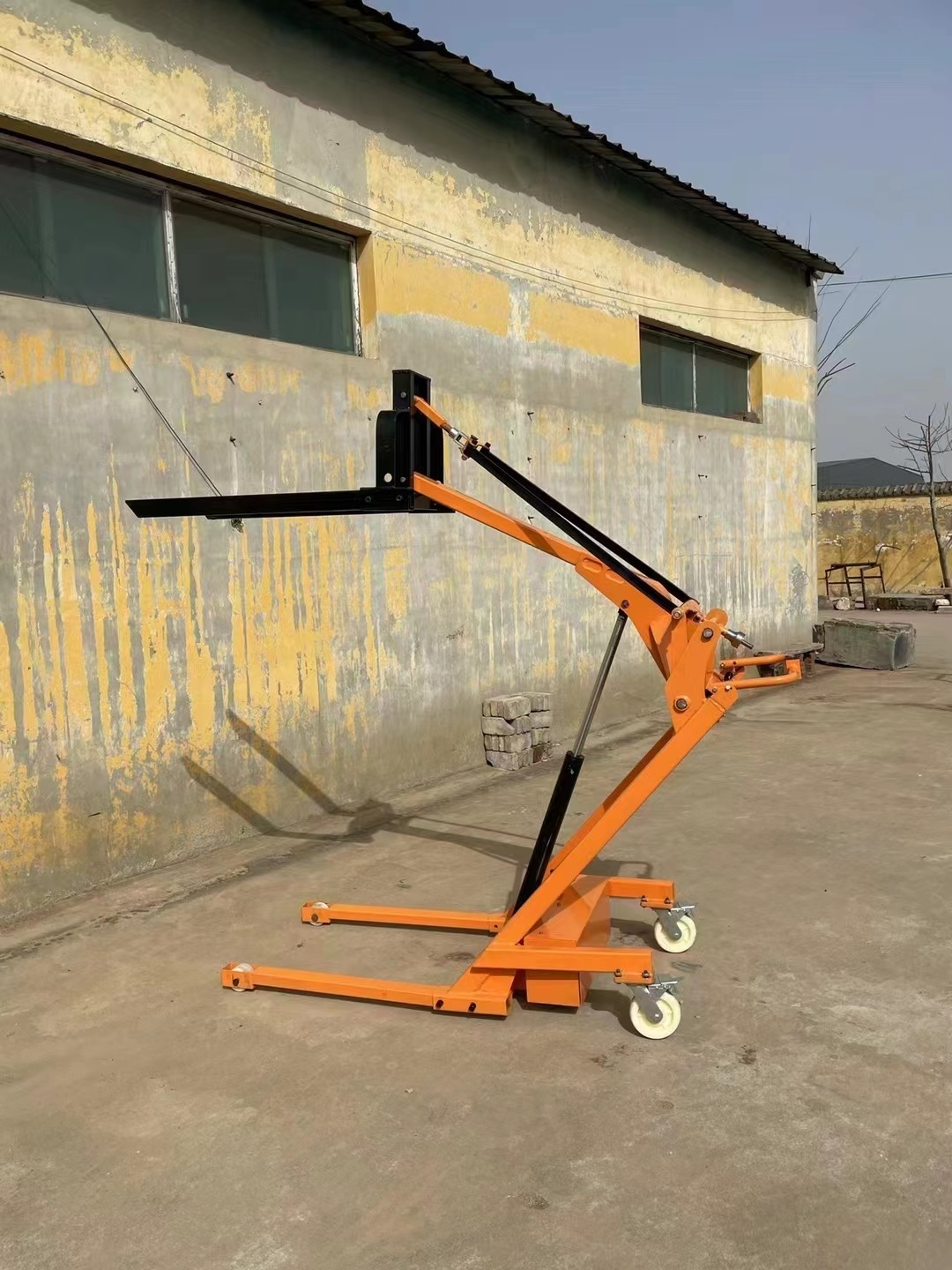 Portable electric forklift 500 kg oil drum handling truck Electric lifting and unloading truck