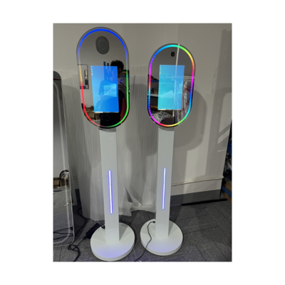 2023 Wholesale Mirror Photo Booth Machine Mini Selfie 40 70 Inch Touch Screen Magic Mirror Photo Booth With Camera And Printer