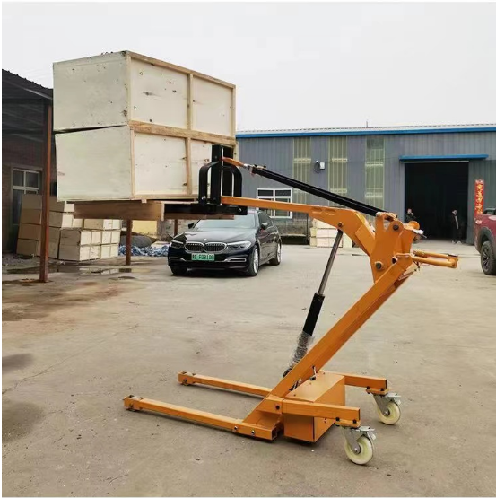 Portable electric forklift 500 kg oil drum handling truck Electric lifting and unloading truck