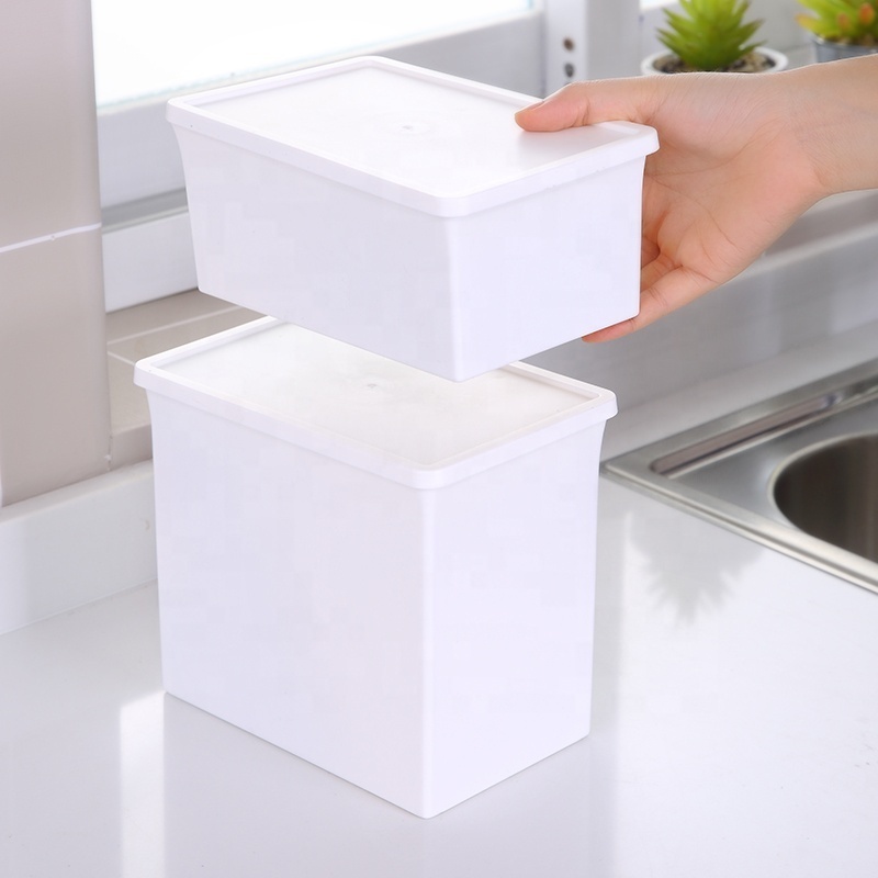 Manufacturer wholesale low price durable kitchen tools organizer multipurpose large plastic storage box with lid